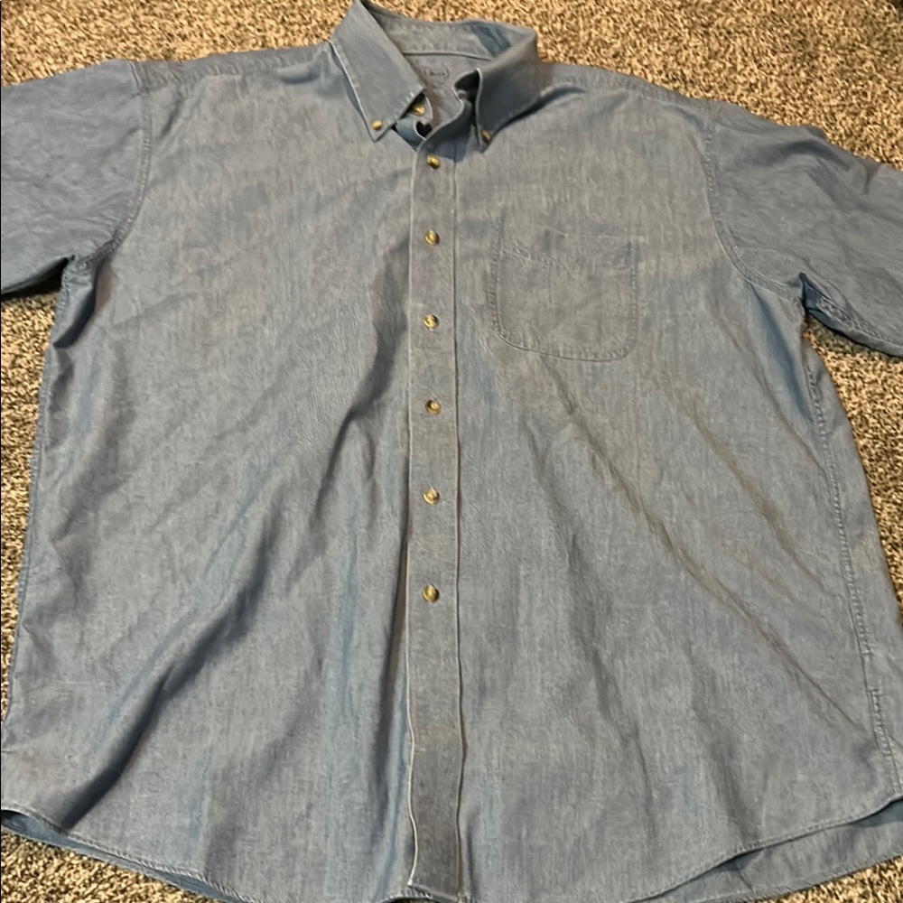 Men's Blue L.L. Bean Button Down Shirt